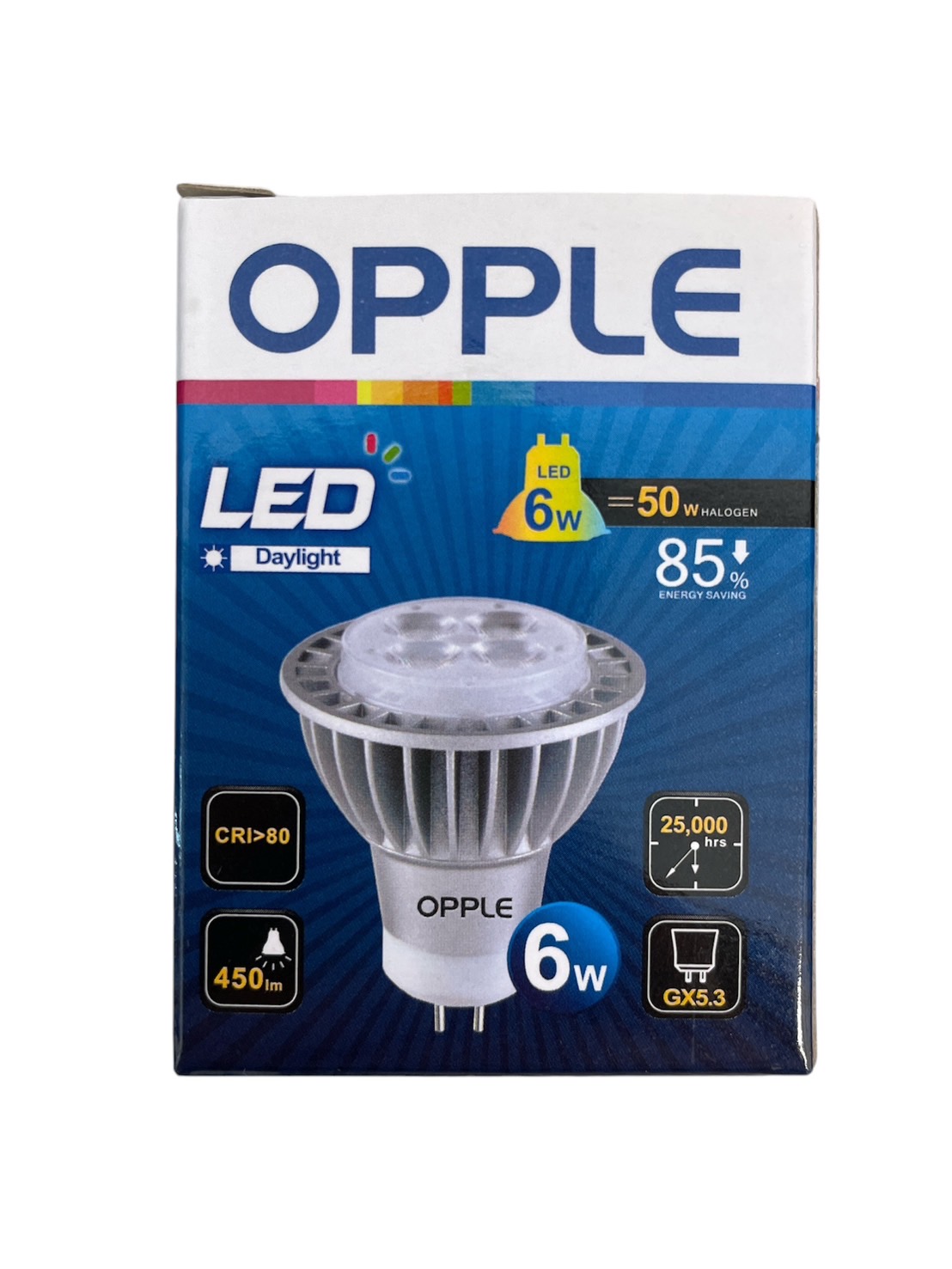Opple หลอดสปอร์ตไลท์ MR16 ต่อตรง ขั้ว GU10