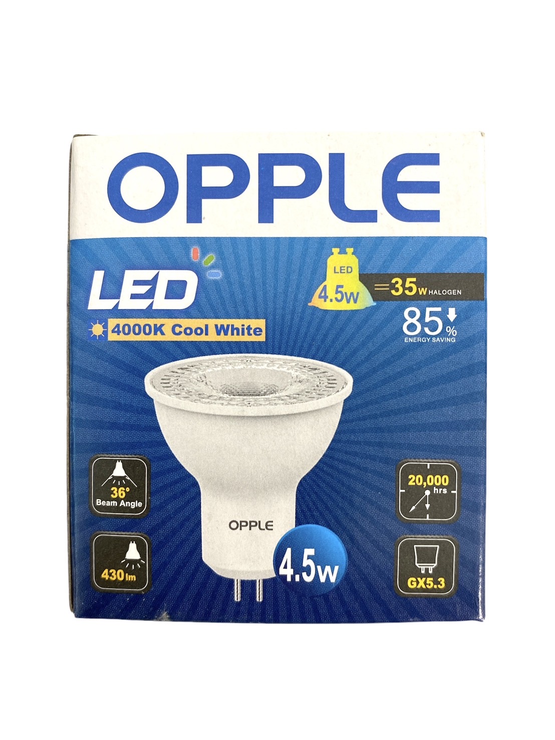Opple หลอดสปอร์ตไลท์ MR16 ต่อตรง ขั้ว GX5.3 Ecomax