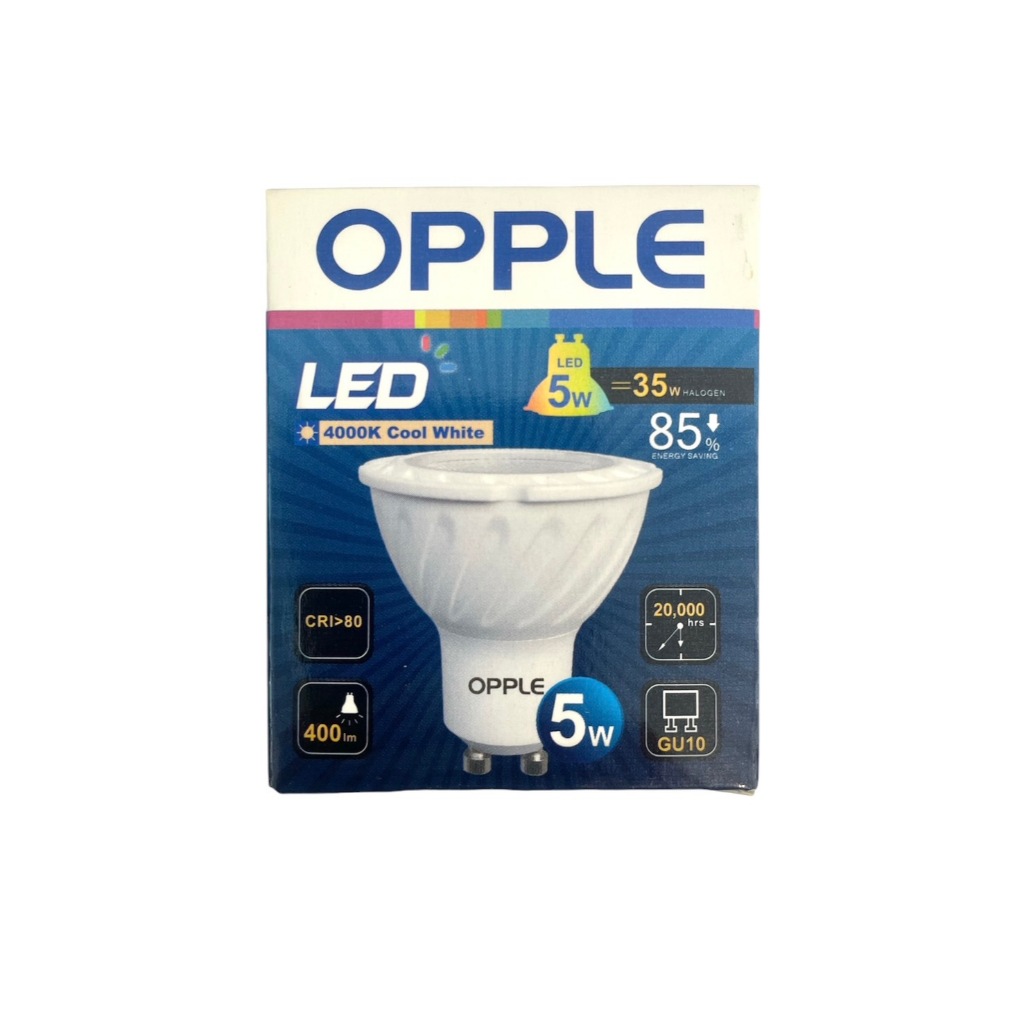 Opple หลอดสปอร์ตไลท์ MR16 ต่อตรง ขั้ว GU10 Utility